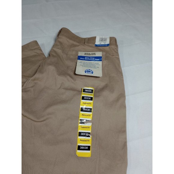 Polar King Tan Khaki Flex Movement Pants Mens 38x30 Work Casual NWT - Picture 8 of 8